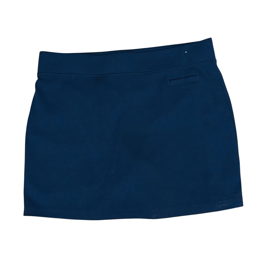 Pebble Beach Navy Womens Golf Athletic Skorts Dry Luxe Performance Large